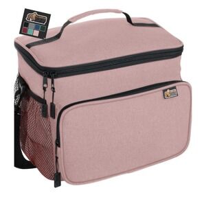 GORILLA GRIP Pink Reusable Insulated Lunch Box Bag 15L Leakproof